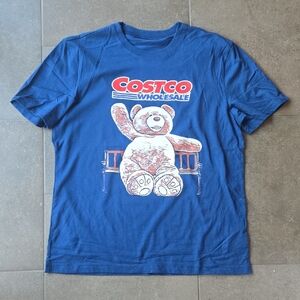 Blue Teddy Bear Graphic Tee